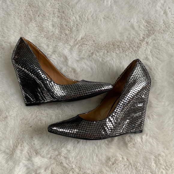 Sparkly Disco Ball Pumps with Wedge Heel - Picture 1 of 4